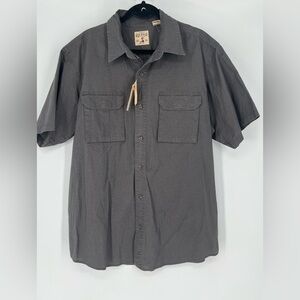 RED HEAD BRAND BASS PRO SHOP BUTTON DOWN SHIRT IN GREY